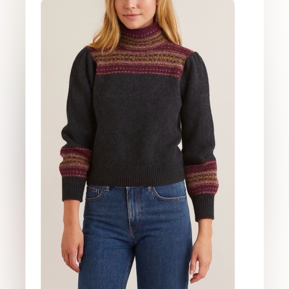 1980’s Vintage Ralph Lauren Patterned Wool Turtleneck Sweater